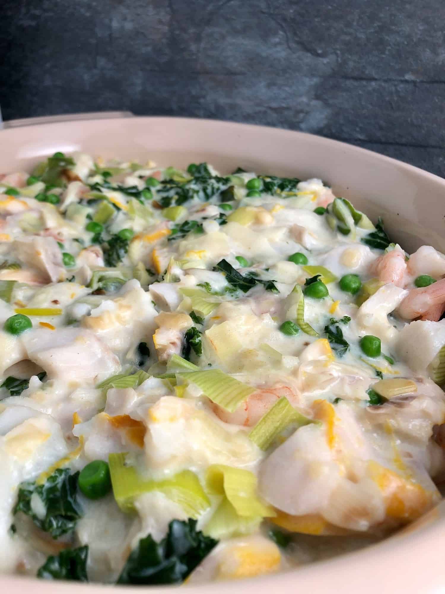 fish pie with leeks without mash